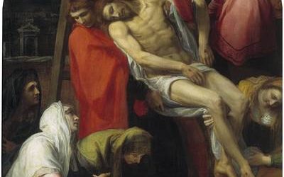 Decimotercera estación del Vía Crucis – Jesús es bajado de la cruz y entregado a su Madre