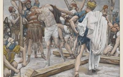 Décima estación del Vía Crucis – Jesús es despojado de sus vestiduras
